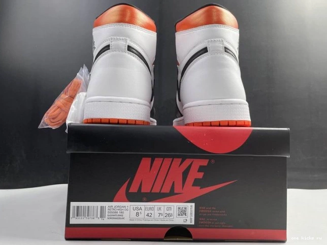 Rep Onekick Jordan 1 Retro High Orange Electro 555088-180 Air 0815